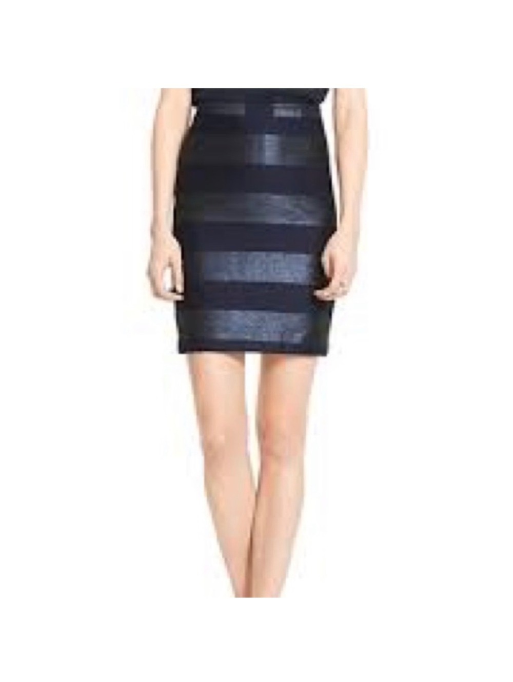 Tommy Hilfiger Metallic Stripe Mini Skirt Size 8